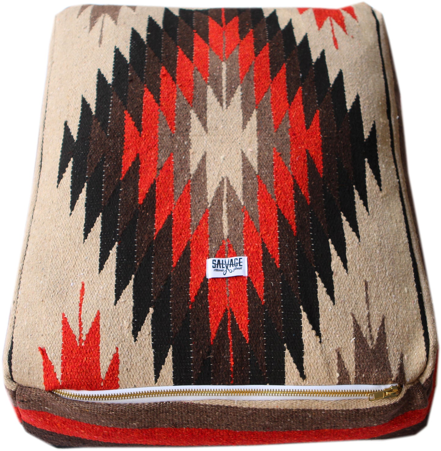 Diamante Rectangulo Bed Rust/Tan/Brown