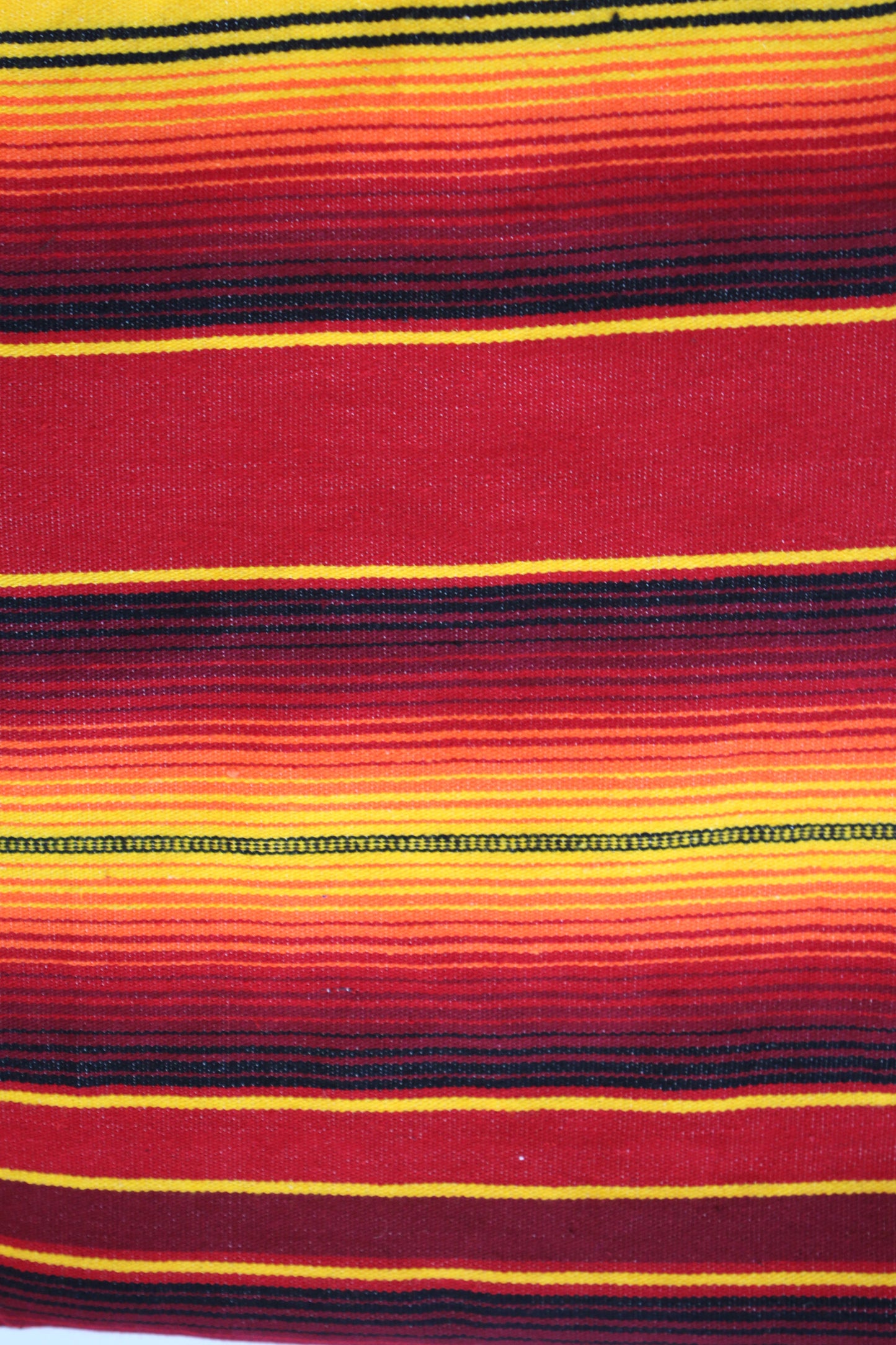 Saltillo Serape Blanket - Red & Yellow Two Tone
