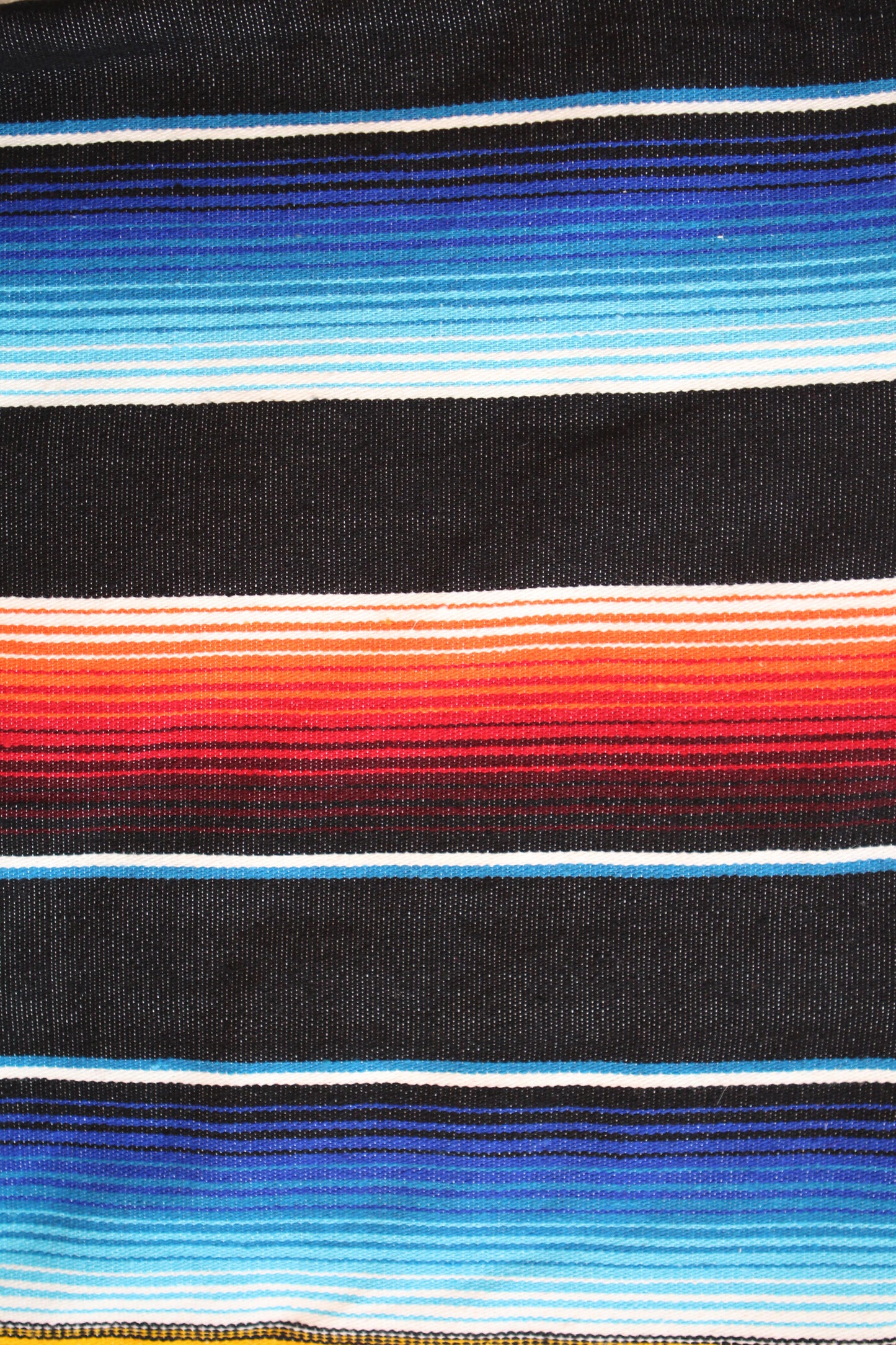 Saltillo Serape Blanket - Black