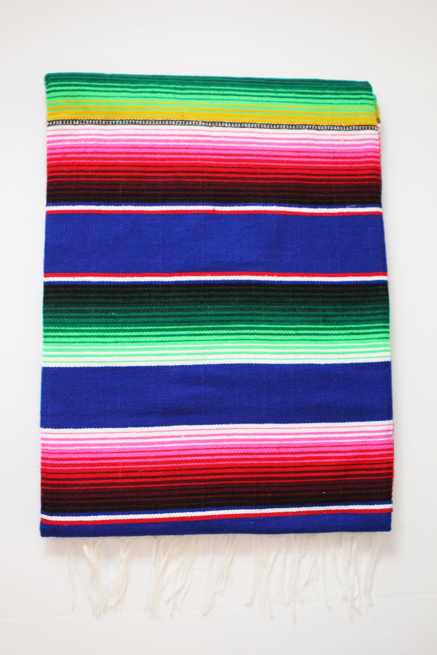 Saltillo Serape Blanket - Azul