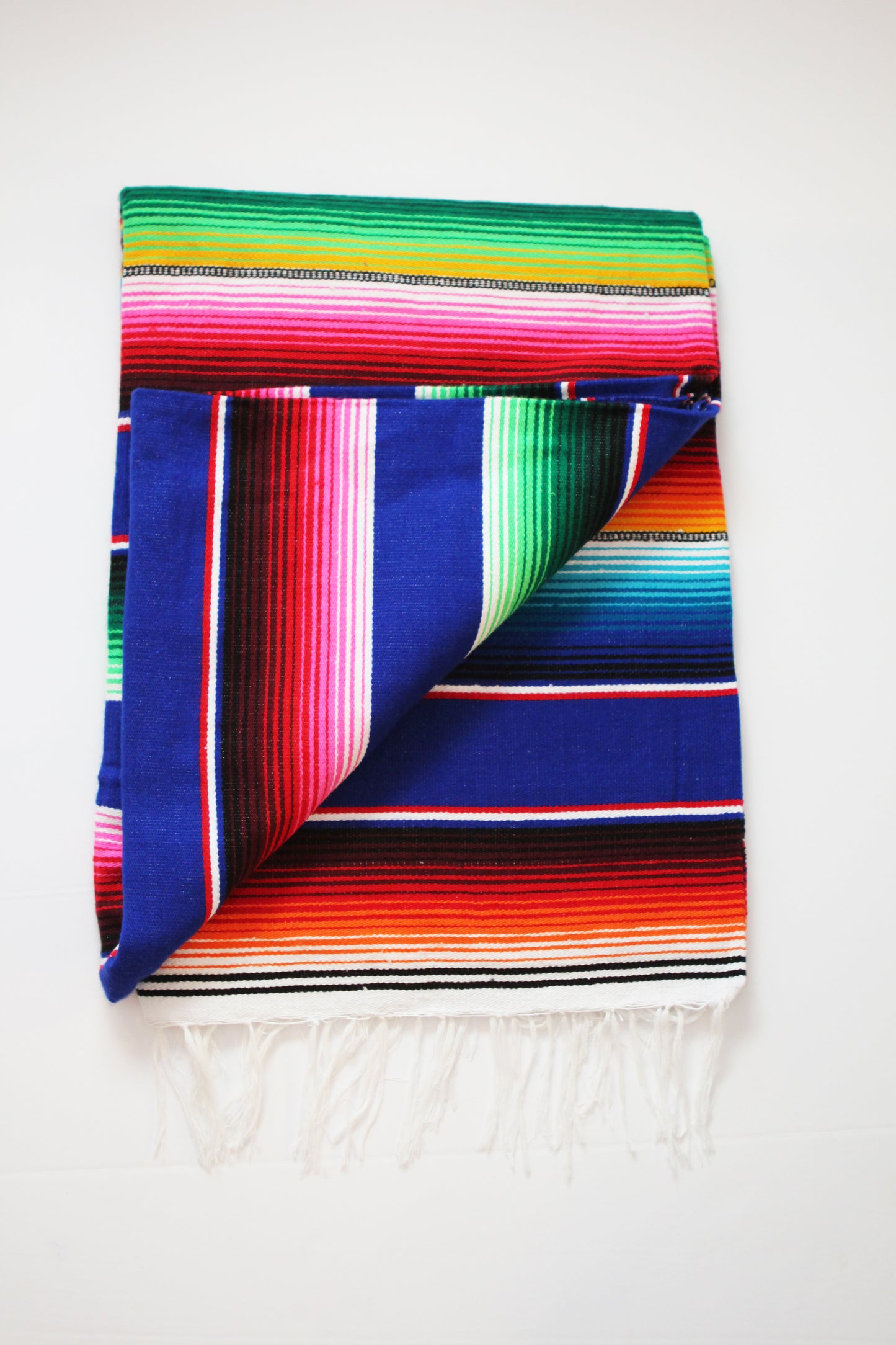 Saltillo Serape Blanket - Azul