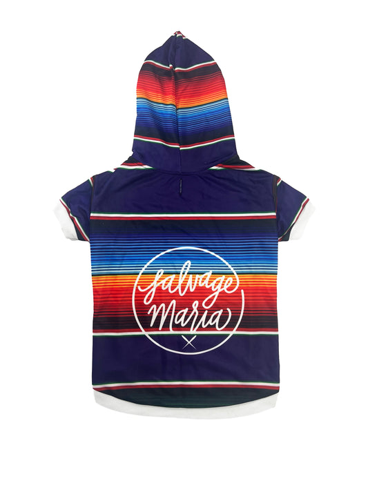 Pet Hoodie Purple Serape Print
