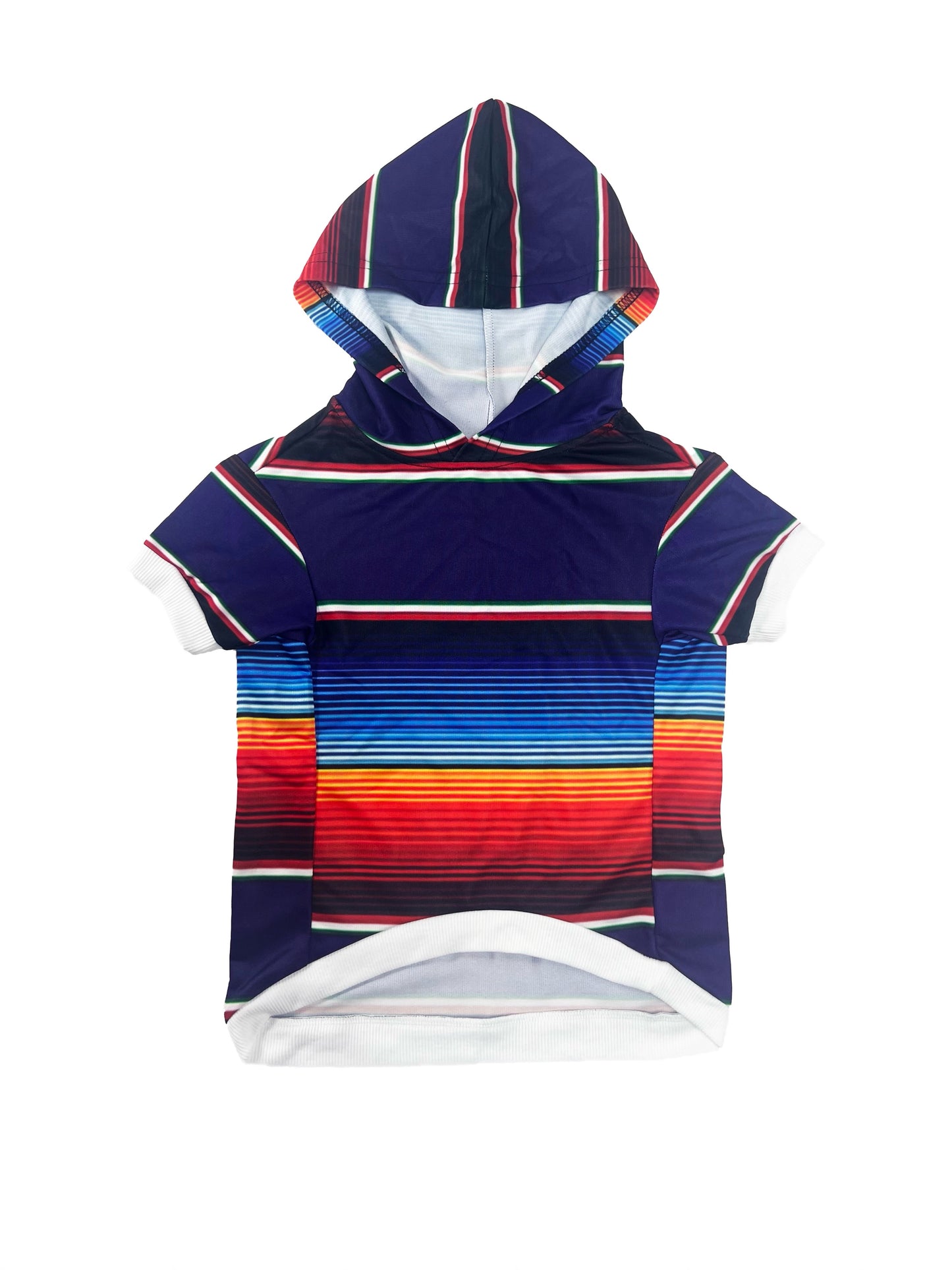 Pet Hoodie Purple Serape Print