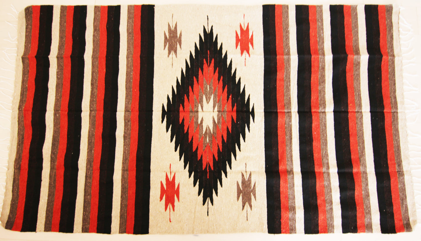 Diamante Blanket- Rust/Tan/Black