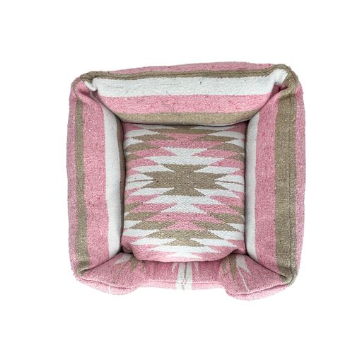 Diamante Bumper Bed- Pink/White/Tan