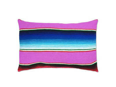 Saltillo Serape Pink Rectangular Pillow