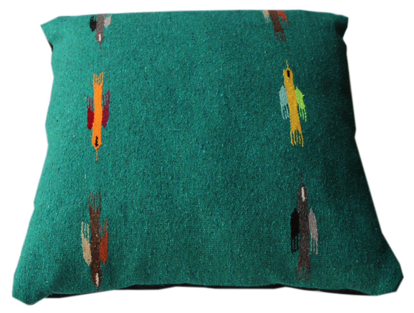 Thunderbird large square pillow bed-Teal