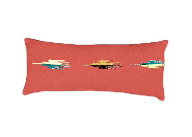 Thunderbird Long Rectangular Pillow - Red