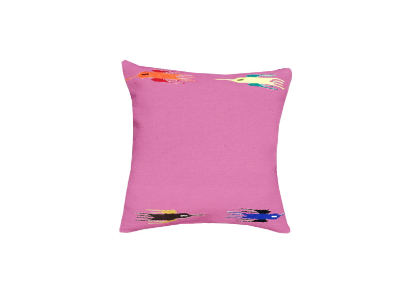 Thunderbird Square Home Pillow - Pink