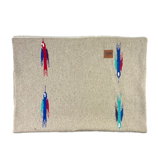 Thunderbird Blanket with Sherpa Lining - Tan